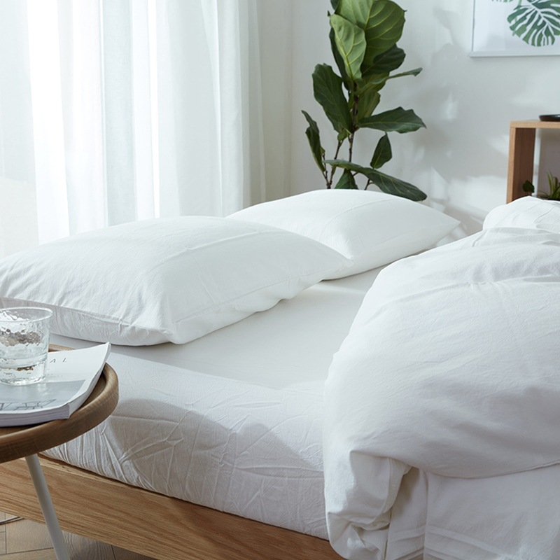 Bộ chăn ga gối đệm bằng cotton đã giặt
