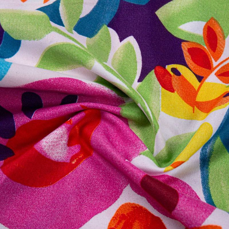 Vải chải in sắc tố Polyester mịn