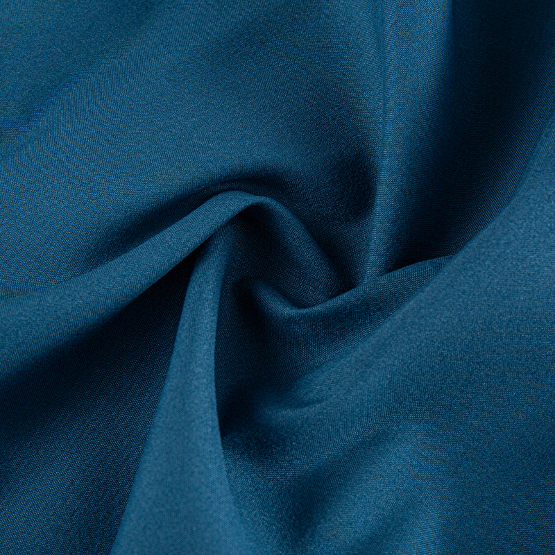 Vải nhuộm sợi nhỏ Polyester có độ đàn hồi sâu Teal