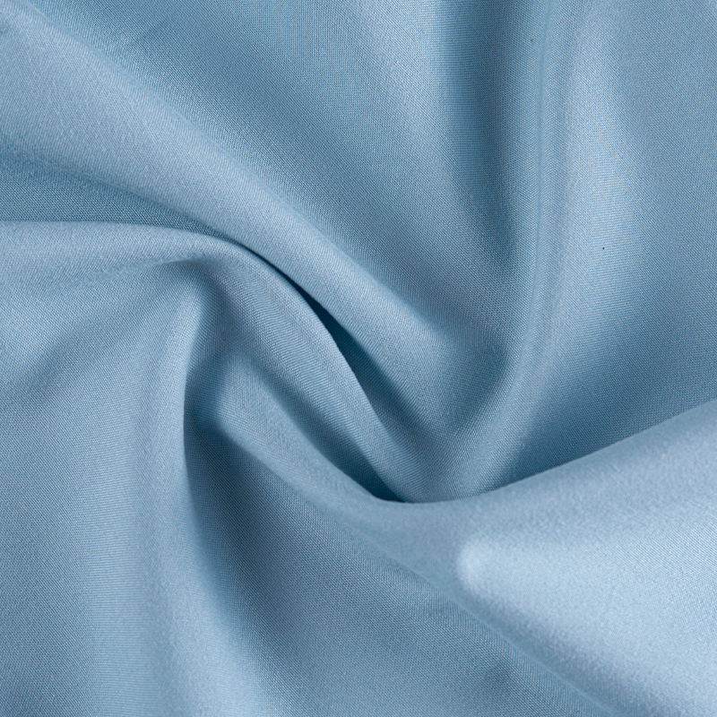 Vải nhuộm Polyester màu xanh da trời mềm mại tinh tế