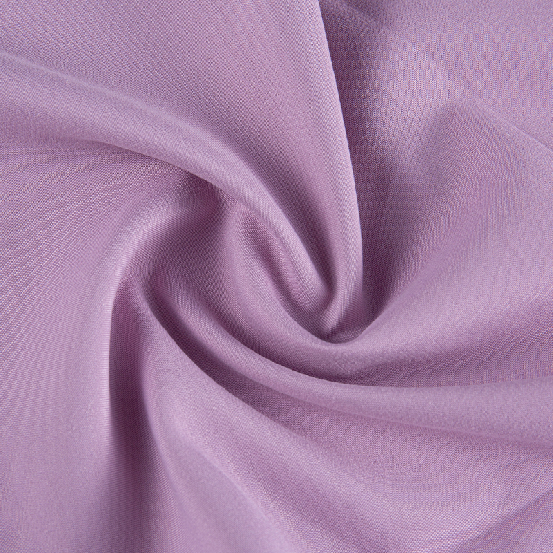 Vải Polyester nhuộm màu tím nhạt