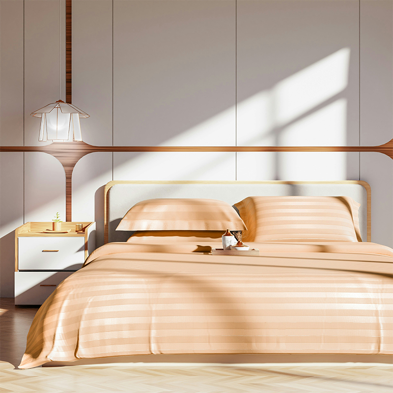 Bộ đồ giường nhuộm sợi nhỏ 100% Polyester phổ biến