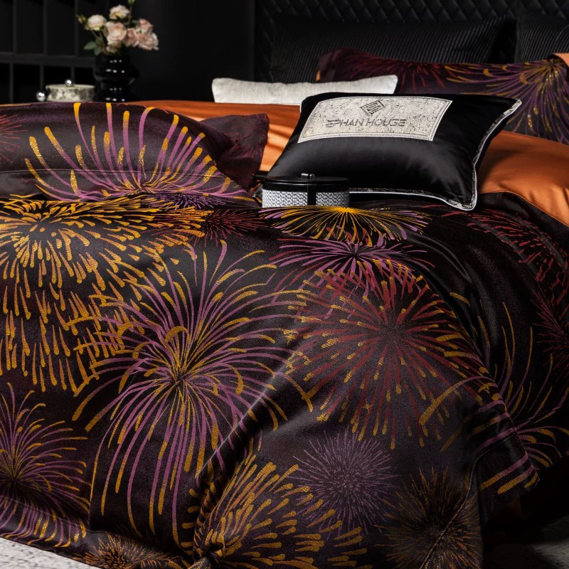 Bộ đồ giường in sợi nhỏ 100% Polyester siêu mềm