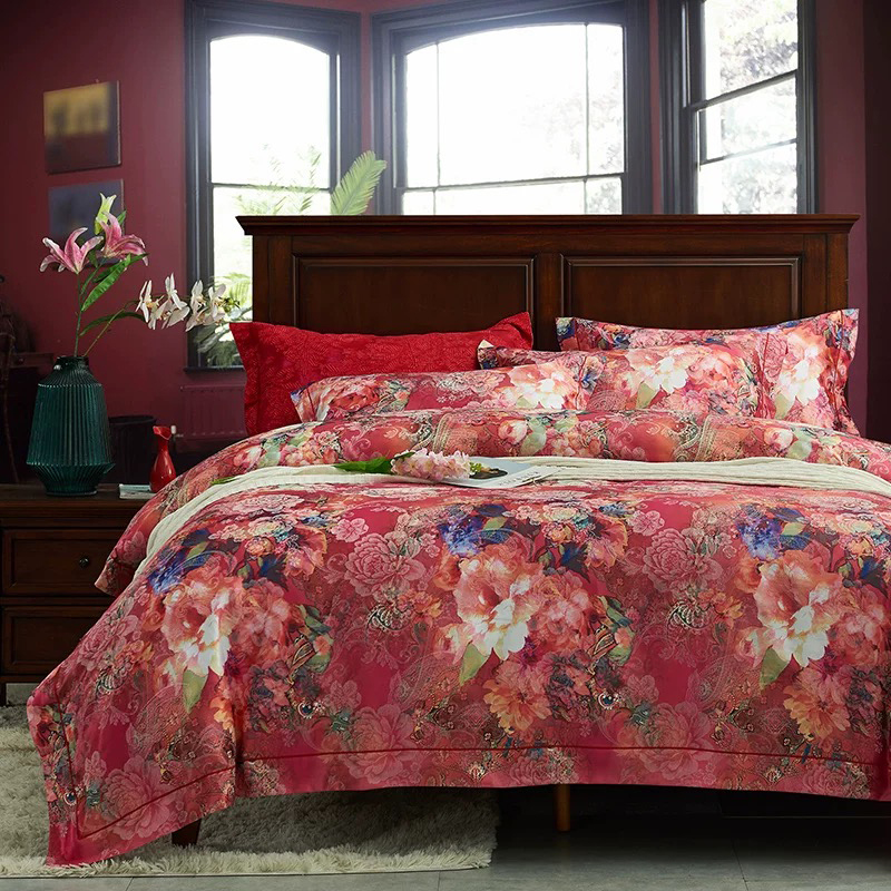 Bộ đồ giường in sợi nhỏ 100% Polyester siêu mềm